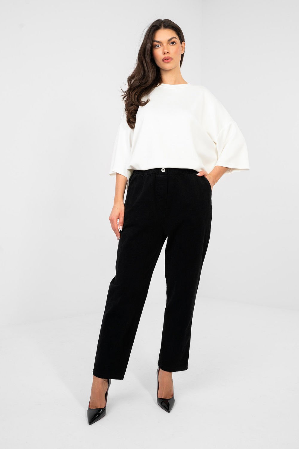 1115454 corduroy trousers Italy Moda - Image 2