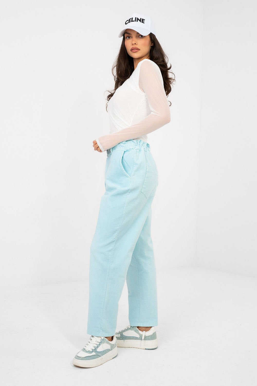 1115458 corduroy trousers Italy Moda - Image 3