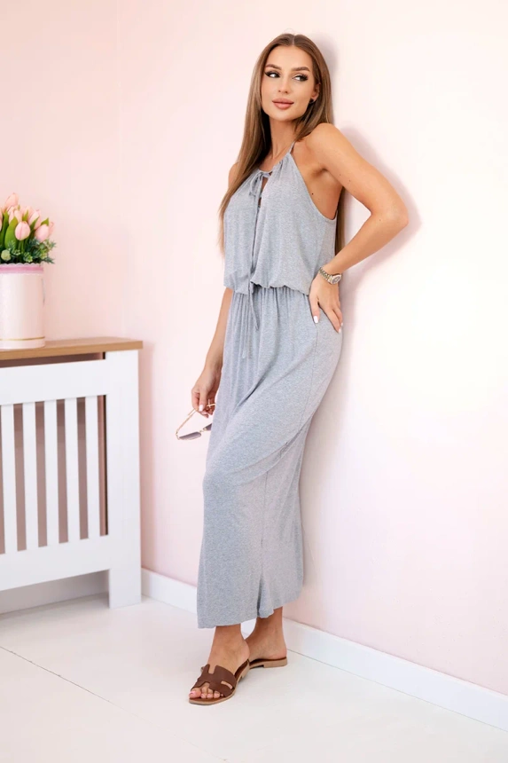 12716_1 Boho suknelė su klostėmis