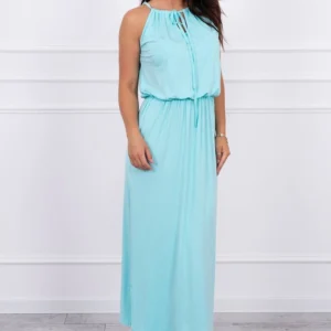 Boho suknelė su peplum kloste