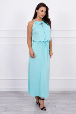Boho suknelė su peplum kloste