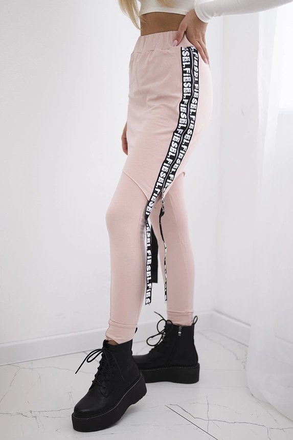 15296_4 Kelnės / kostiumas su užrašu "selfie" tamsiai