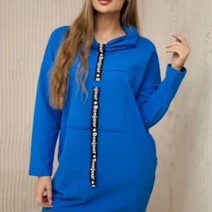 Rugiagėlių kaklaraiščio suknelė