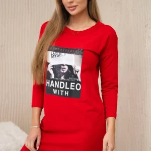 suknelė su rankenų raštu