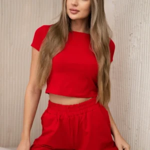 Medvilninis su šortais