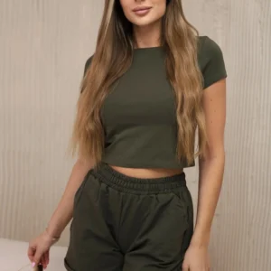 Medvilninis su šortais