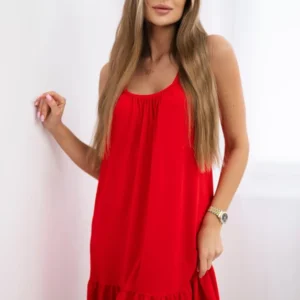 suknelė su plonu dirželiu