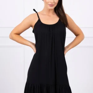 Plonų dirželių suknelė