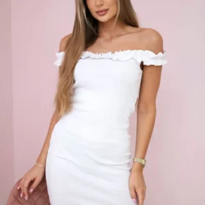 Ispaniška suknelė su raukiniais