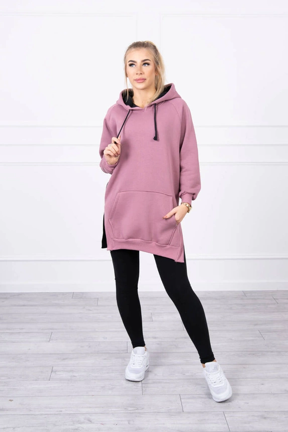 18927_1 Dvispalvė suknelė su gobtuvu tamsiai - Image 4