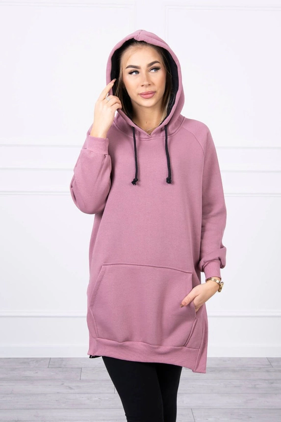 18927_4 Dvispalvė suknelė su gobtuvu tamsiai - Image 5