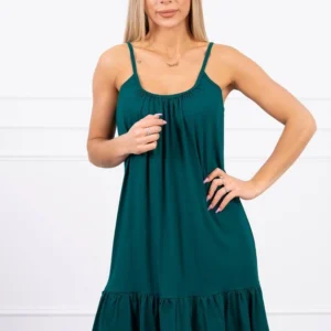 Plonų dirželių suknelė