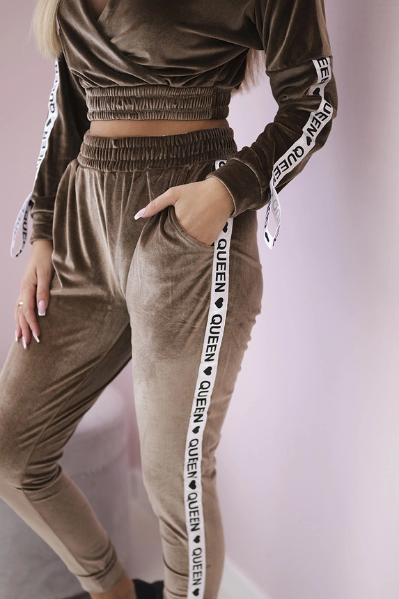 19500_4 Karalienės kapučino veliūro - Image 4