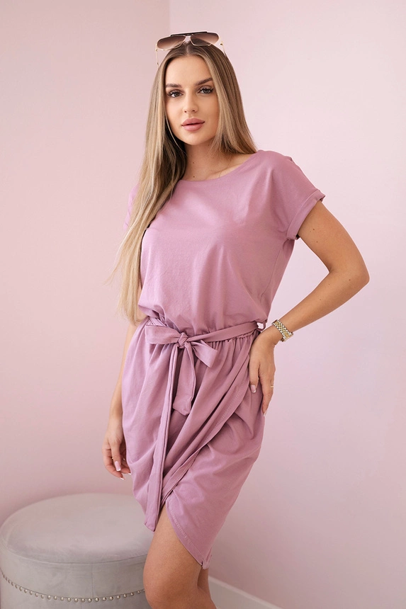 19515_3 Surišta suknelė su vokeliu apačioje tamsiai