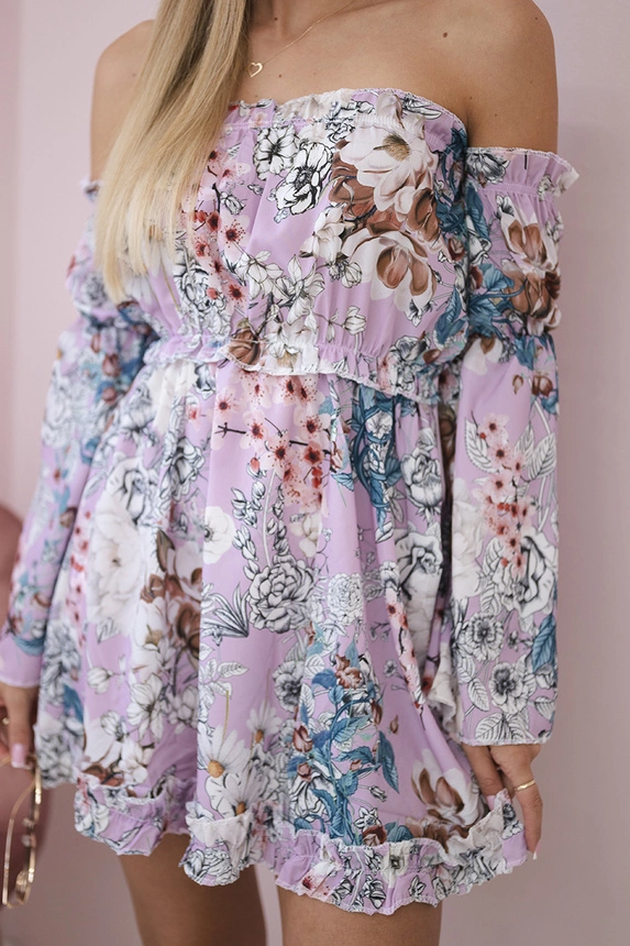 19961_4 Ispaniška gėlėta suknelė - Image 4