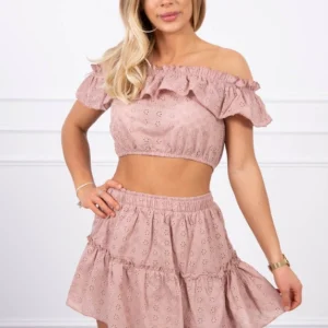 Siuvinėtas su kapučino palaidine