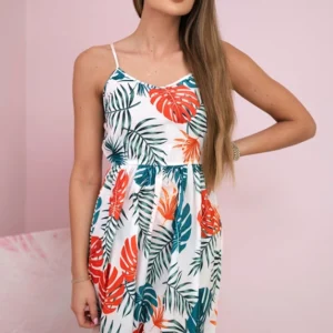 Suknelė su lapų motyvais ecru