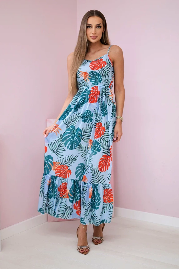 20098_1 suknelė su lapų motyvais - Image 2