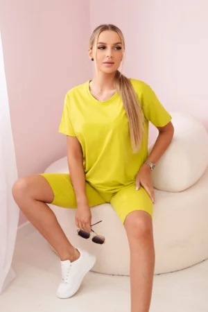 Komplet top+legginsy kiwi