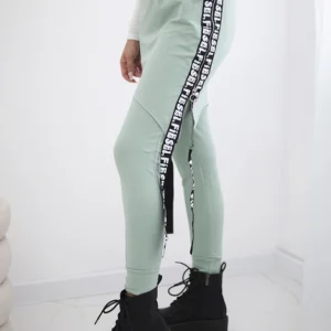 Kelnės / kostiumas su užrašu "selfie" tamsiai