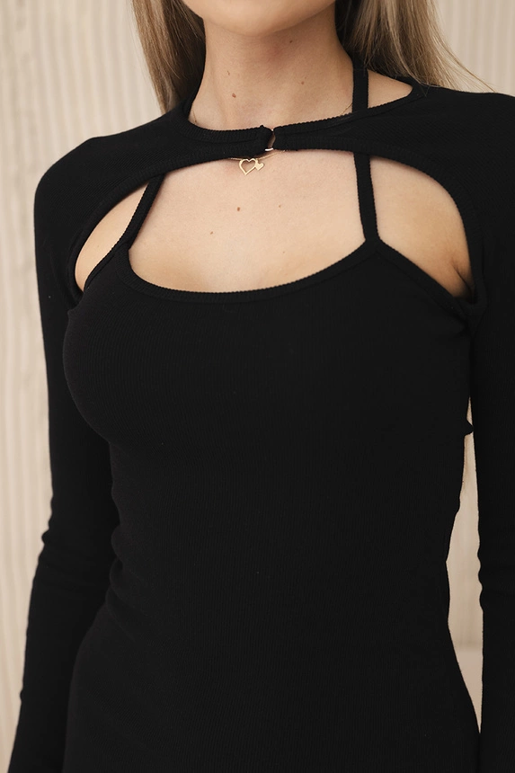 21382_4 Dryžuota priderinta suknelė - Image 4