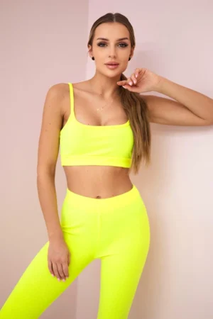 su palaidine viršų briaunotas neon