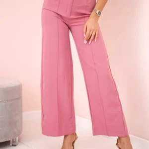 Plačios kelnės tamsiai