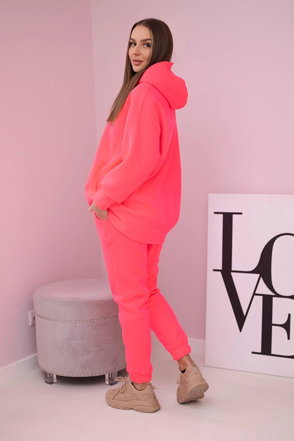 22525_2 Apšiltintas su megztiniu su gobtuvu neoniniu atspalviu - Image 3