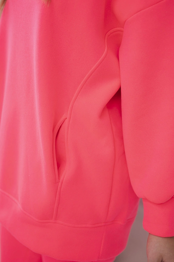 22525_3 Apšiltintas su megztiniu su gobtuvu neoniniu atspalviu - Image 4