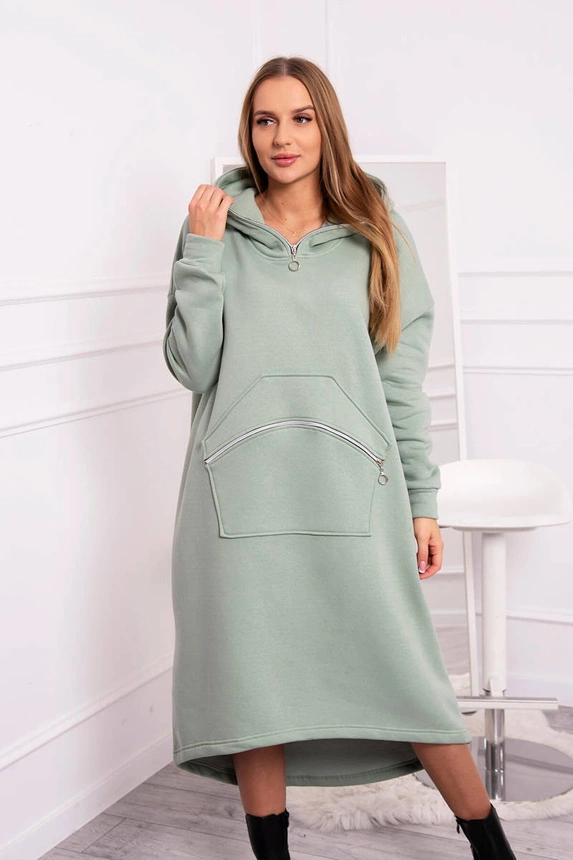 22983_4 Pašildyta suknelė su gobtuvu tamsiai - Image 4