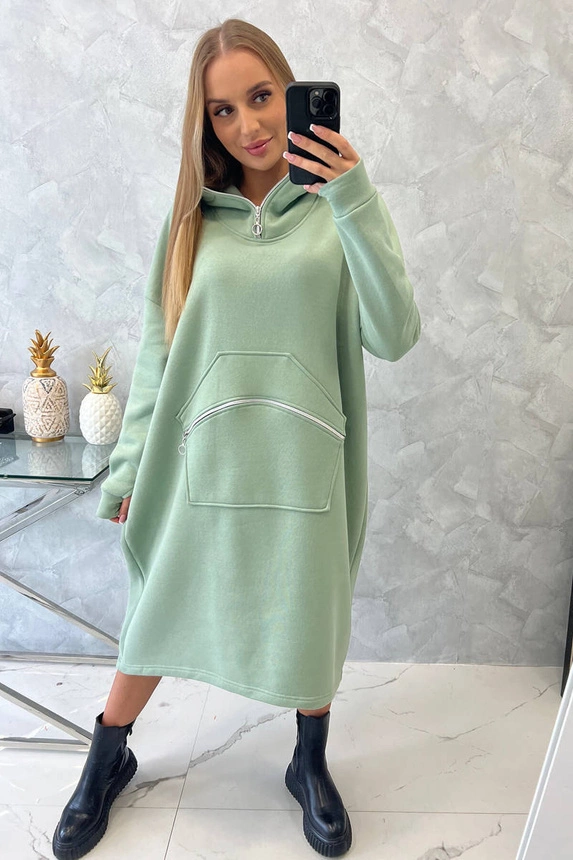 22983_7 Pašildyta suknelė su gobtuvu tamsiai - Image 7