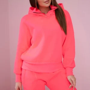 Apšiltintas golfas ir gobtuvas neoninis