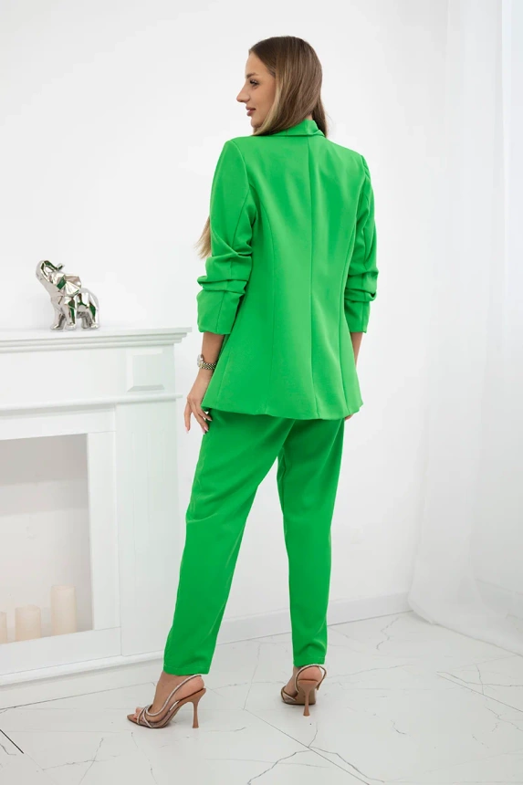 23837_2 Elegantiškas švarkas ir kelnės šviesiai - Image 3