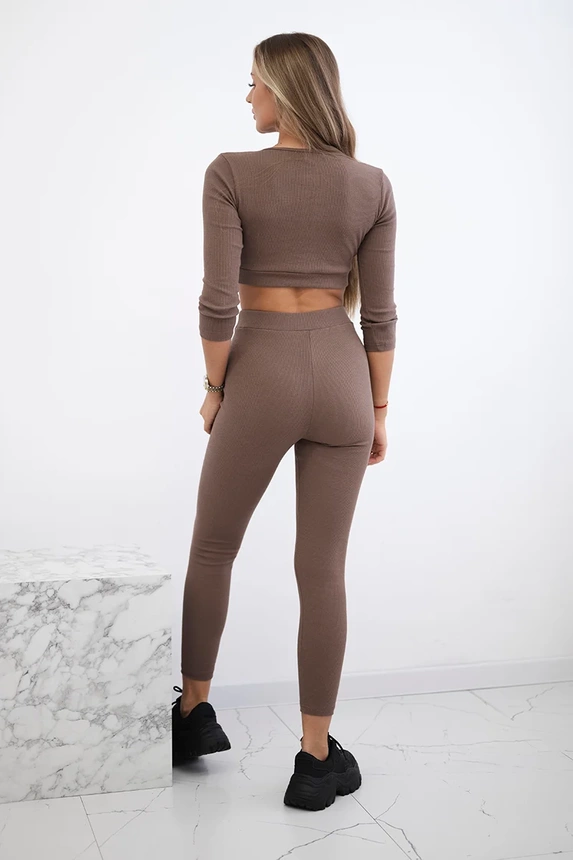 23931_2 Briaunuotas trumpas viršus mocca - Image 3