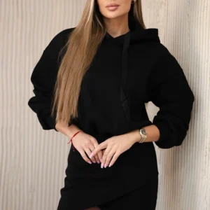 Apšiltinta suknelė su vokeliu apačioje