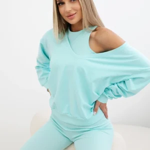 3 dalių - džemperis + marškinėliai + marškinėliai + tamprės