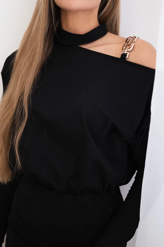 24090_2 Suknelė su pečių puošyba - Image 3