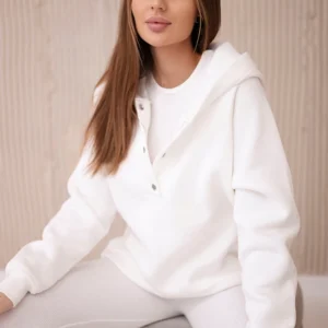 3 viename : džemperis, marškinėliai ir tamprės ecru