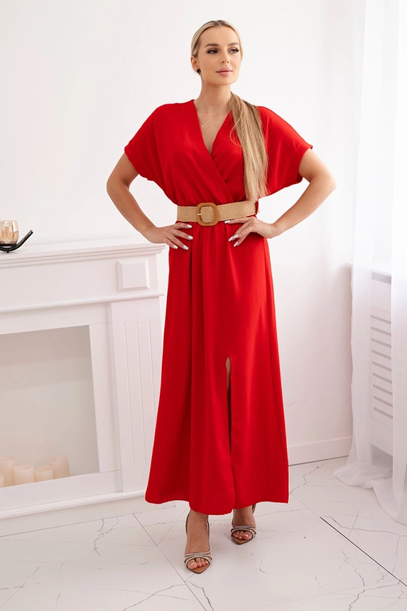 24783_1 Ilga suknelė su dekoratyviniu diržu - Image 2