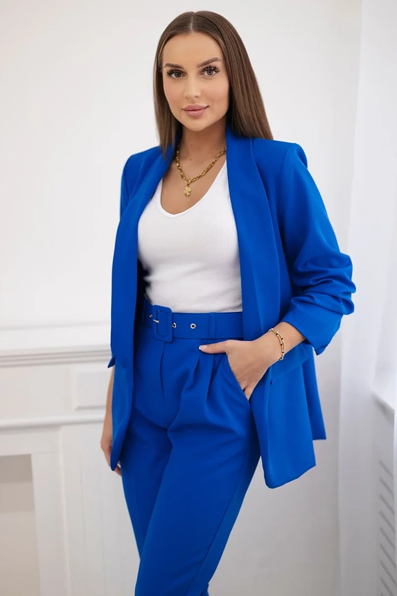 25509_2 Elegantiškas švarkų ir kelnių rugiagėlių - Image 2