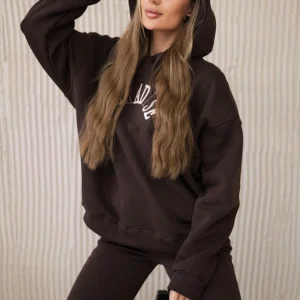 Medvilninis su išsiuvinėtu užrašu Paradise šviesiai