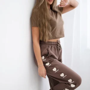 Amour medvilninės kelnės mocca