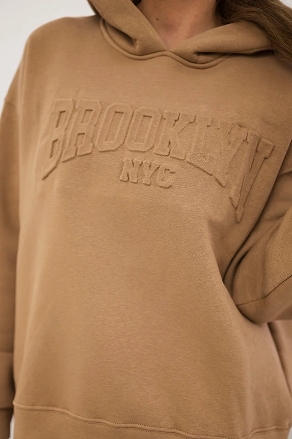 26628_4 Izoliuotas medvilnės , džemperis + kelnės Brooklyn kupranugaris - Image 4