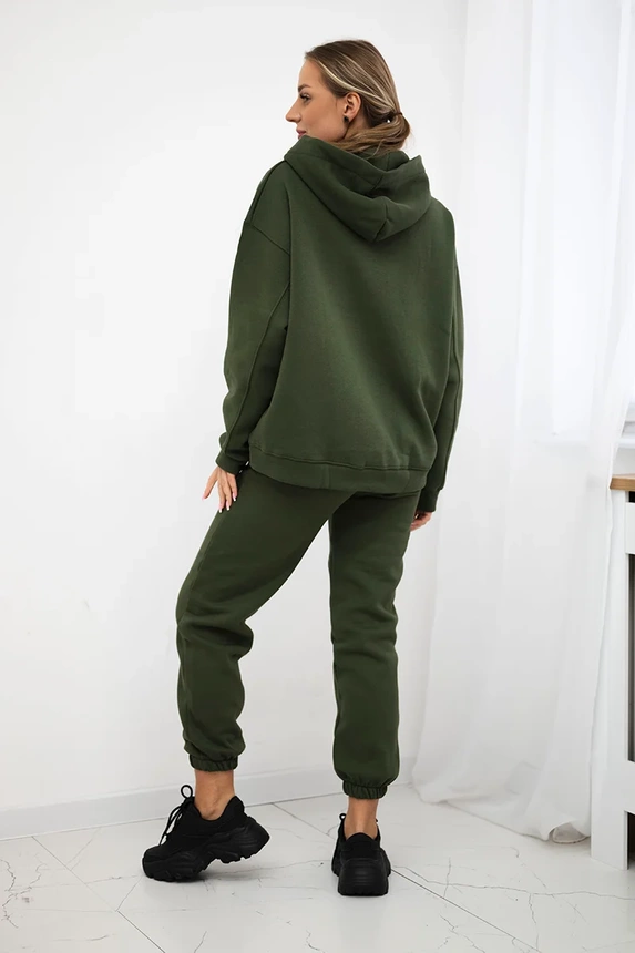 26632_3 Izoliuotas medvilnės , džemperis + kelnės Brooklyn khaki - Image 4