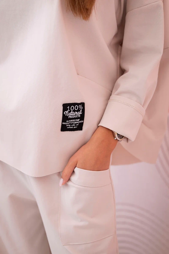 27701_4 Naujų punto džemperių kelnių smėlio - Image 4