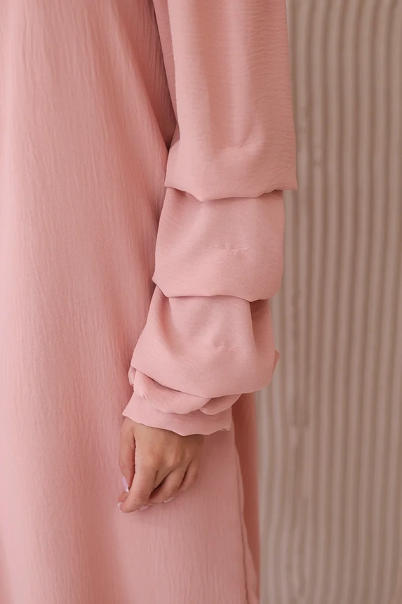 28139_2 Ispaniška suknelė su dekoratyvinėmis rankovėmis tamsiai miltelių - Image 4