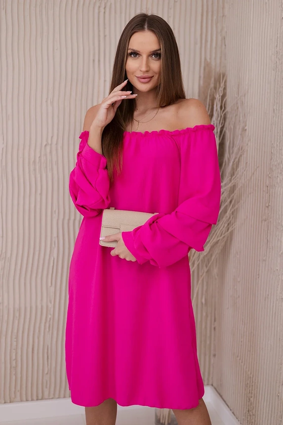 28147_2 Ispaniška suknelė su dekoratyvinėmis rankovėmis - Image 2