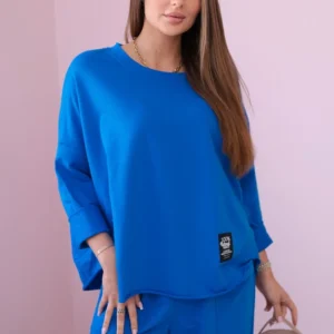 Medvilninių marškinių kelnių rugiagėlių