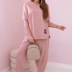 Medvilninių marškinių kelnių tamsiai