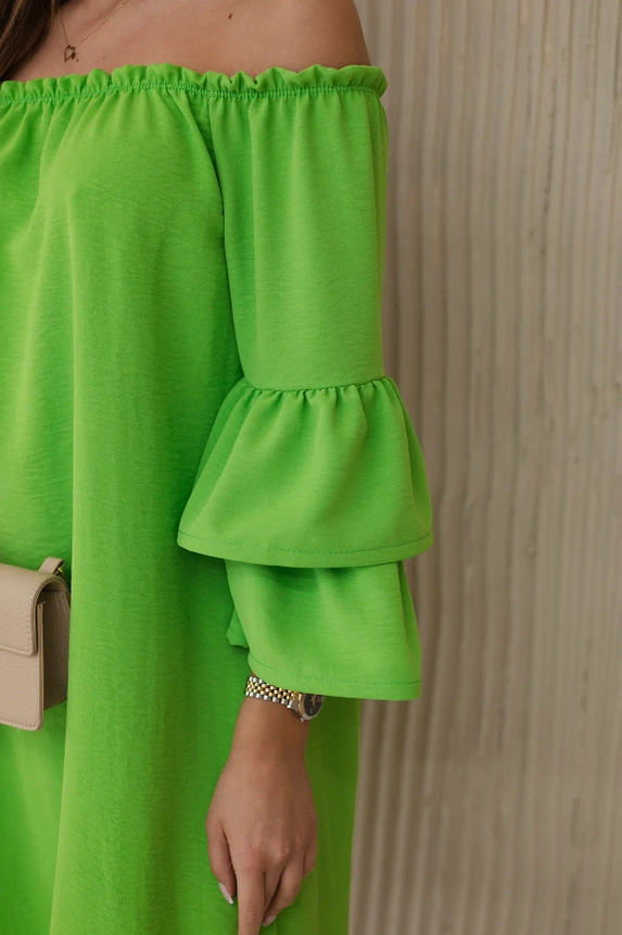 28309_3 Ispaniška suknelė su maivymusi ant rankovės ryškiai - Image 3